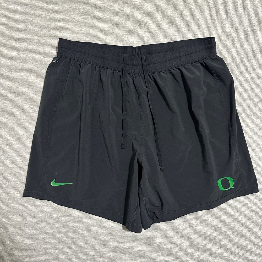 Nike Oregon Ducks Dri-FIT Stride Running Shorts Stretch Black Mens Size 3XL